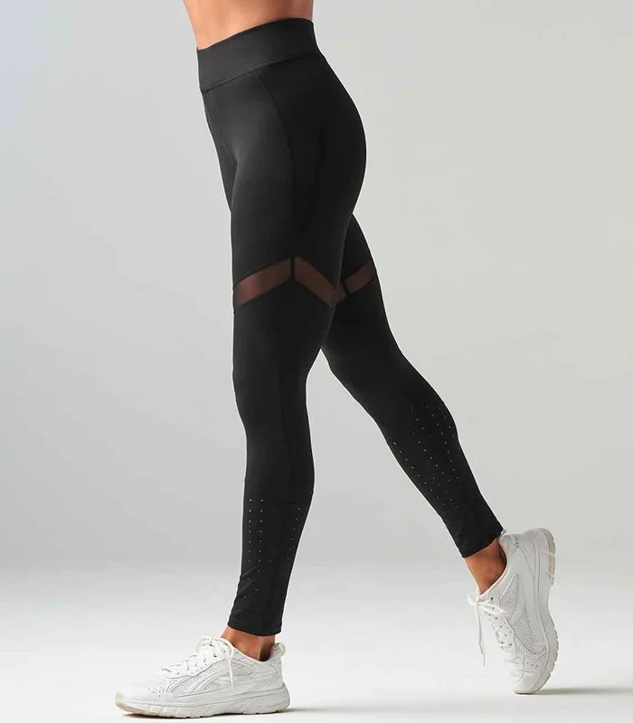 Tombo Tombo Ladies Panelled Leggings in BLK