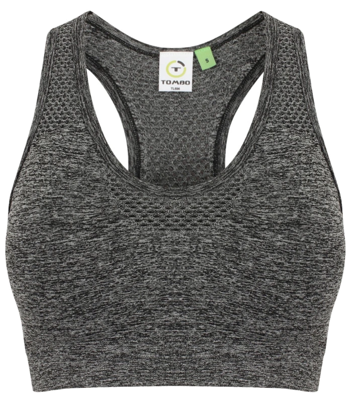 Tombo Tombo Ladies Seamless Crop Top in DKM