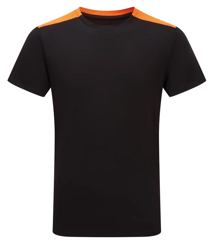 TriDri® TriDri® TriDri® Contrast performance t-shirt in Black/Orange