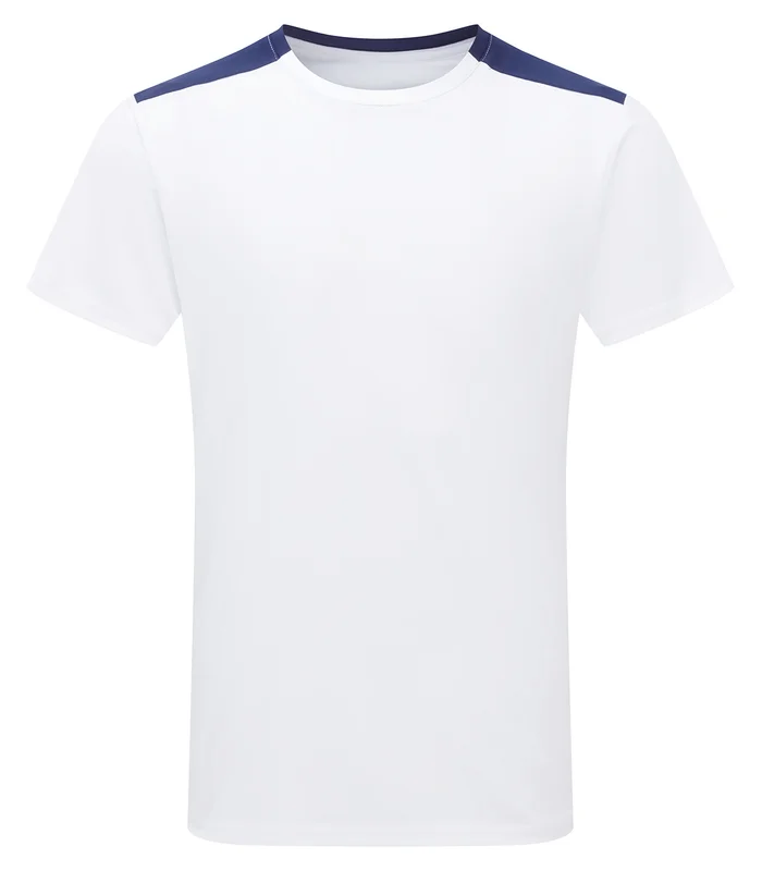 TriDri® TriDri® TriDri® Contrast performance t-shirt in White/Navy