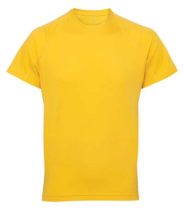 TriDri® TriDri® TriDri® panelled tech tee in Sun Yellow