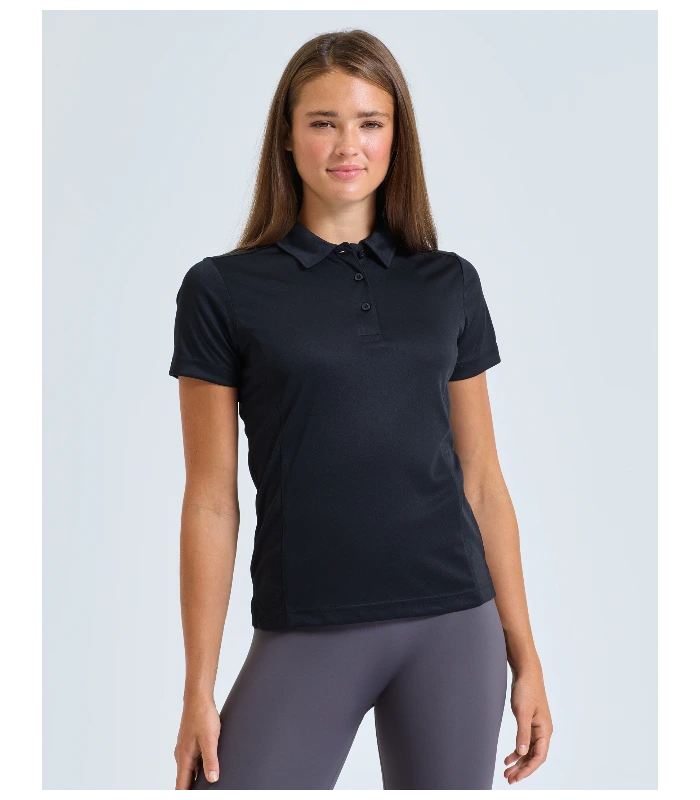 TriDri® TriDri® Women's TriDri® panelled polo in Black