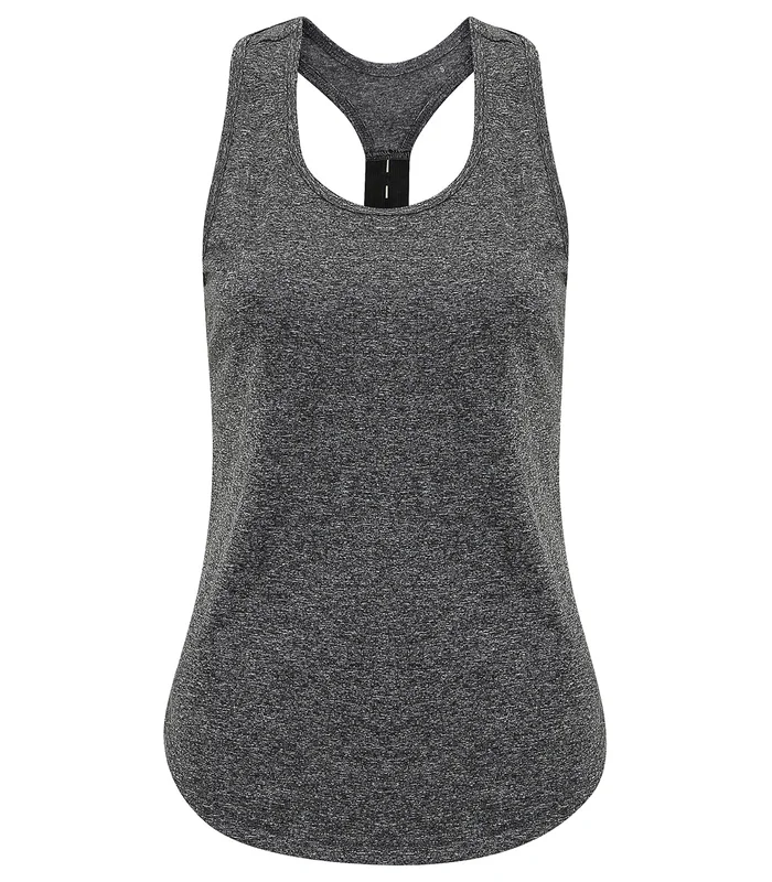 TriDri® TriDri® Women's TriDri® performance strap back vest in Black Melange