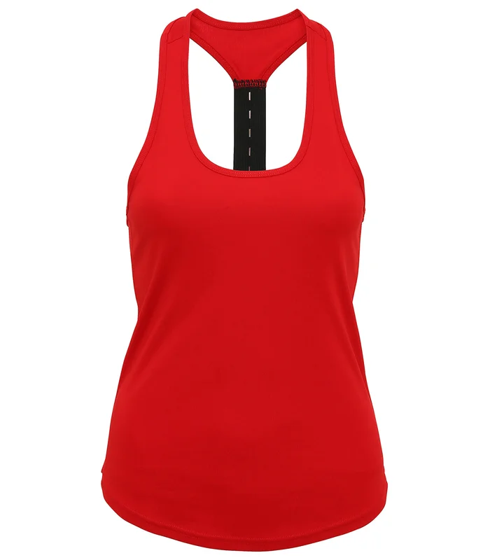 TriDri® TriDri® Women's TriDri® performance strap back vest in Fire Red