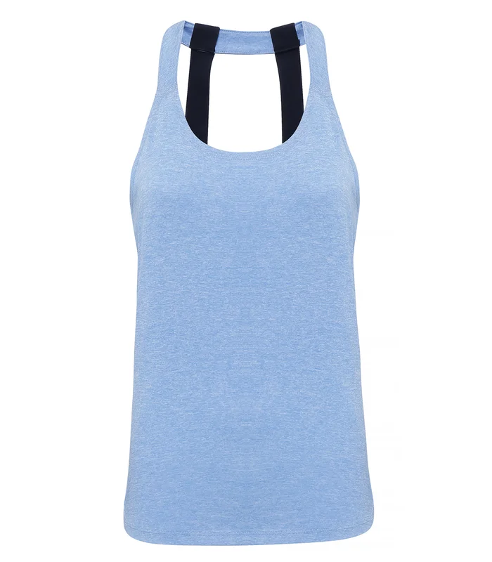 TriDri® TriDri® Women's TriDri® double strap back vest in Cornflower Melange