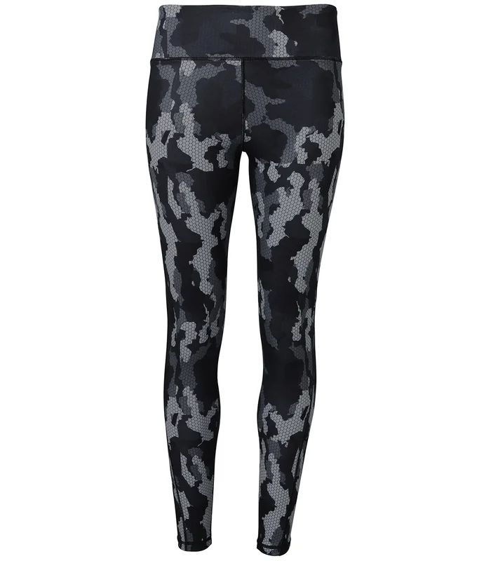 TriDri® TriDri® Women's TriDri® performance Hexoflage® leggings in Camo Charcoal