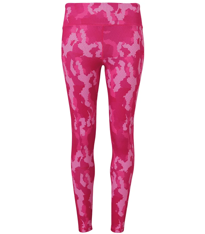 TriDri® TriDri® Women's TriDri® performance Hexoflage® leggings in Camo Hot Pink