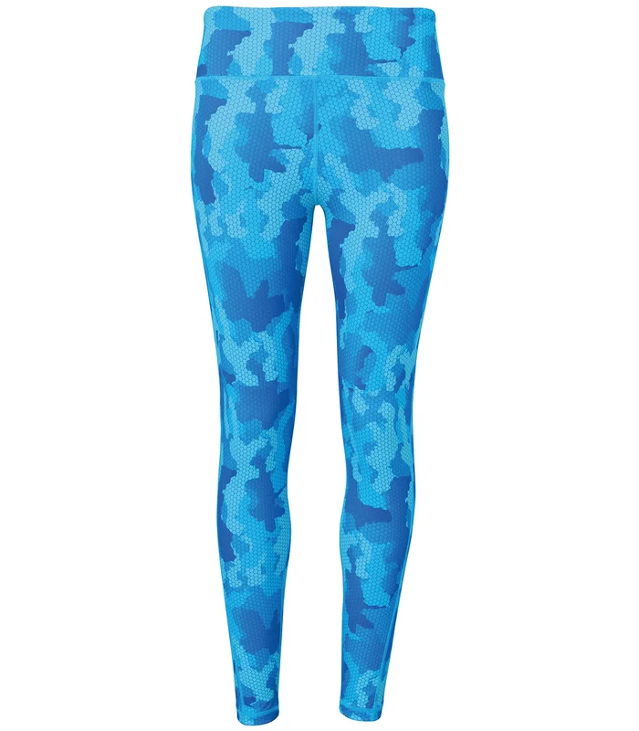 TriDri® TriDri® Women's TriDri® performance Hexoflage® leggings in Camo Sapphire