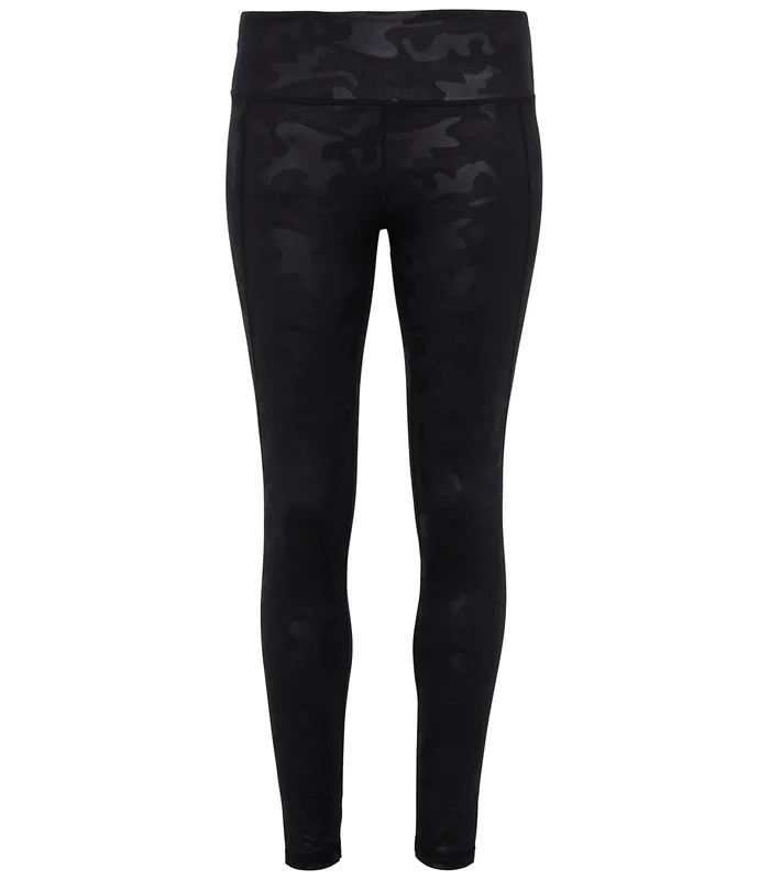 TriDri® TriDri® Women's TriDri® performance camo leggings full-length in Black Camo