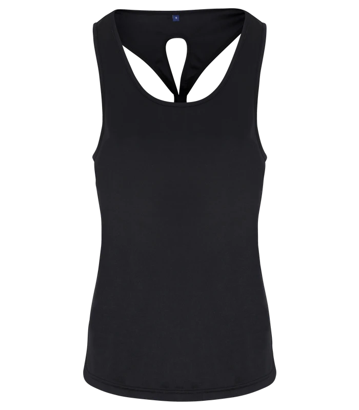 TriDri® TriDri® Women's TriDri® yoga knot vest in Black