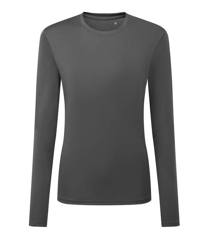TriDri® TriDri® Women's TriDri® long sleeve performance t-shirt in Charcoal