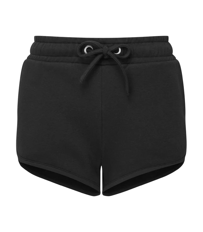 TriDri® TriDri® Womens TriDri® recycled retro jogger shorts in Black