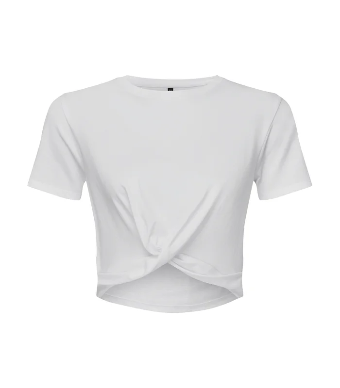 TriDri® TriDri® Womens TriDri® twist crop top in White