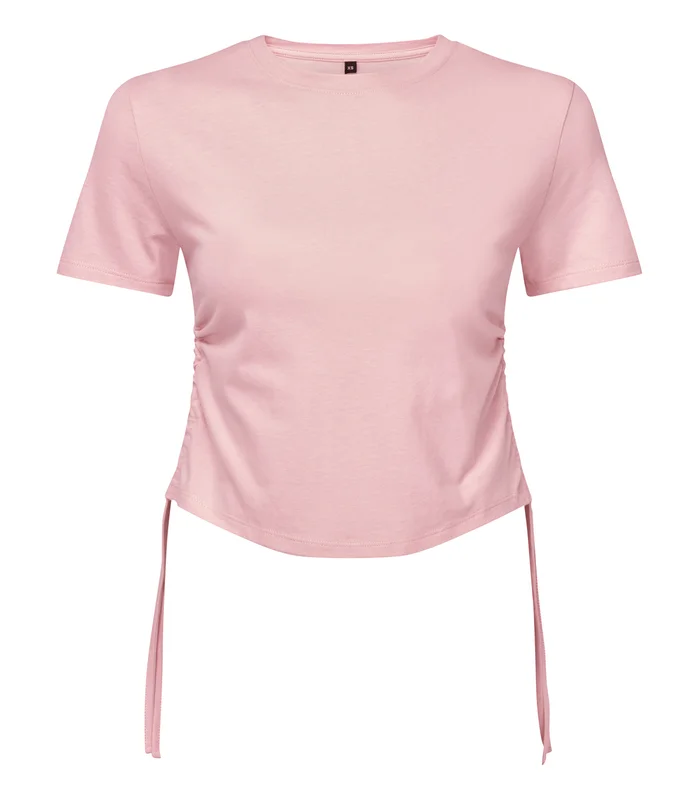 TriDri® TriDri® Womens TriDri® ruched crop top in Light Pink