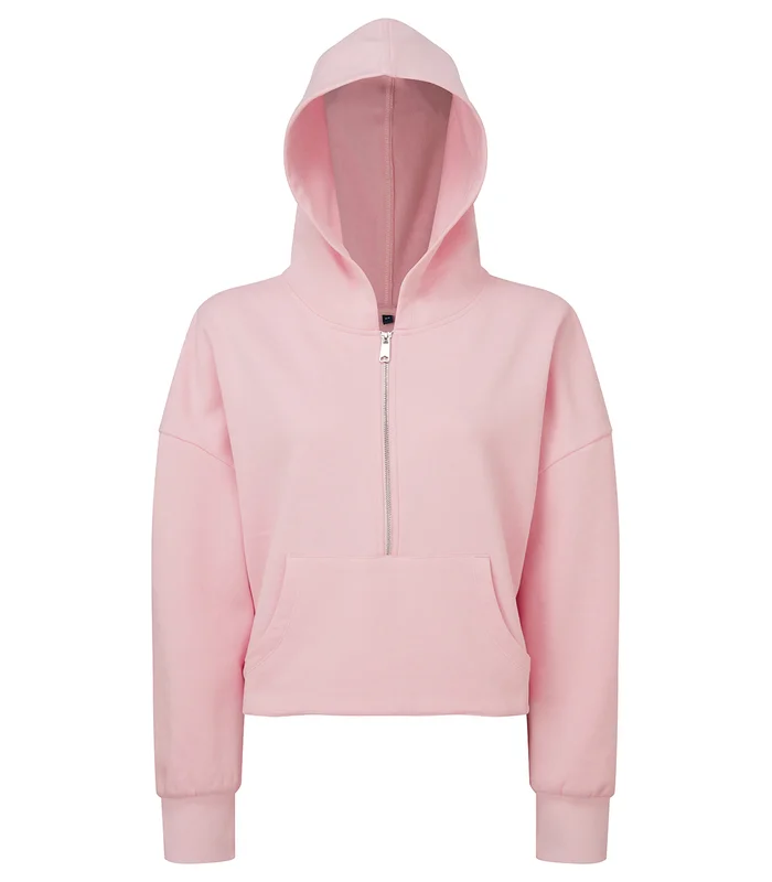 TriDri® TriDri® Women's TriDri® 1/2 zip hoodie in Light Pink