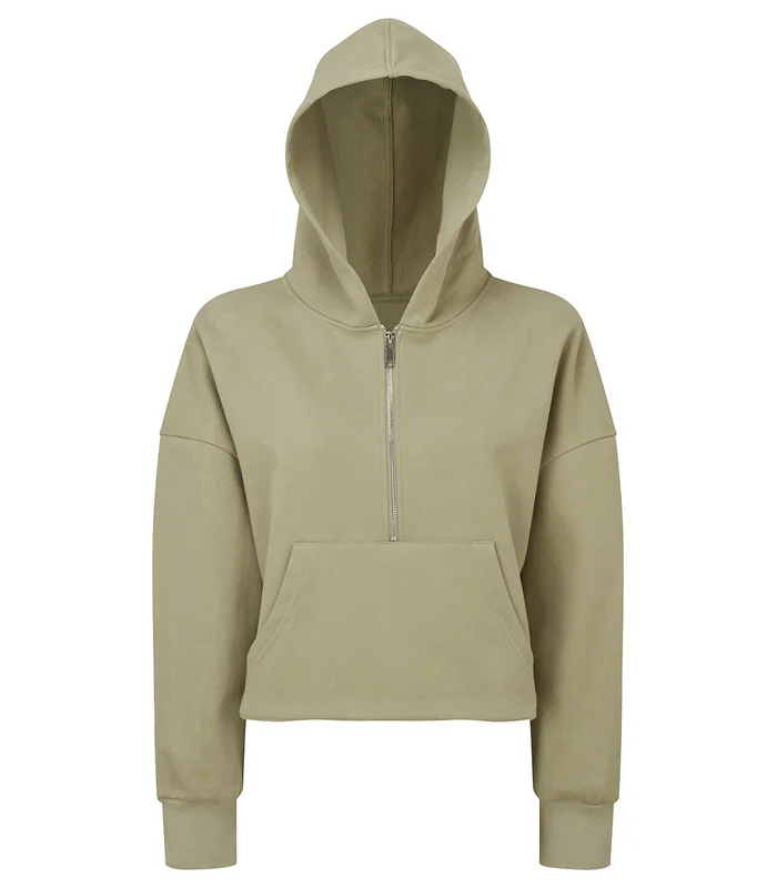 TriDri® TriDri® Women's TriDri® 1/2 zip hoodie in Sage Green