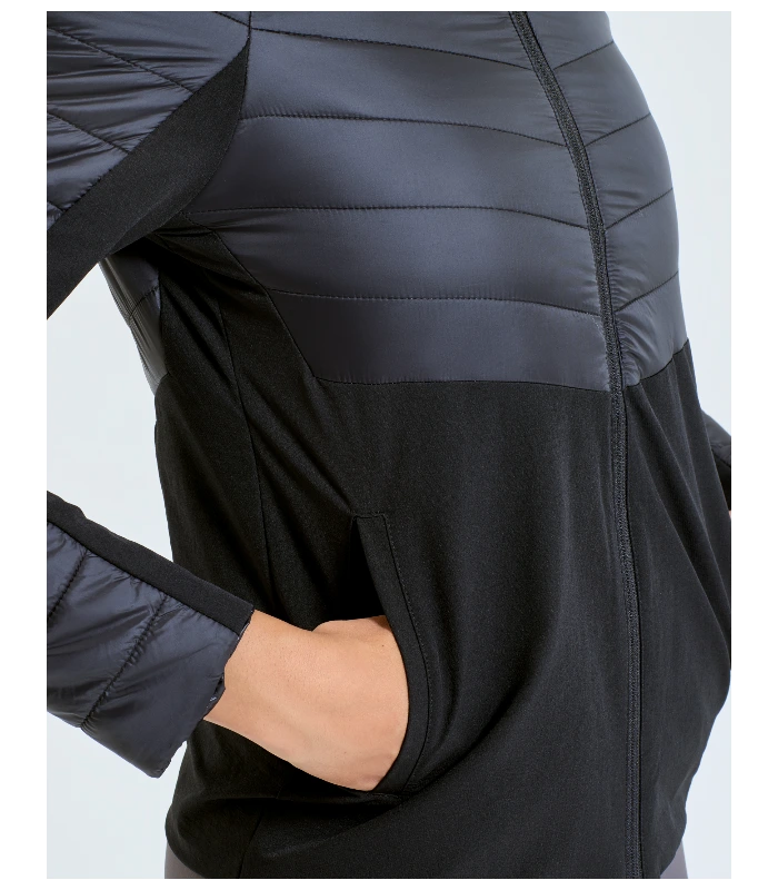 TriDri® TriDri® Women's TriDri® insulated hybrid jacket in Black