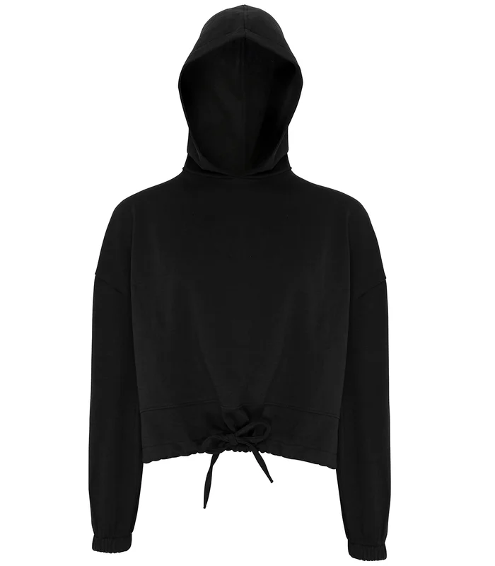 TriDri® TriDri® Women's TriDri® cropped oversize hoodie in Black