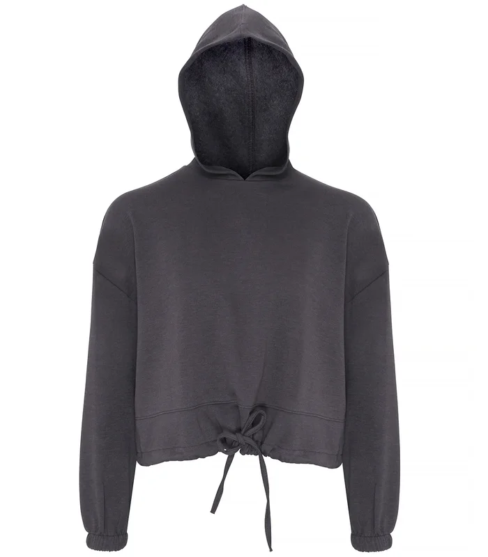 TriDri® TriDri® Women's TriDri® cropped oversize hoodie in Charcoal
