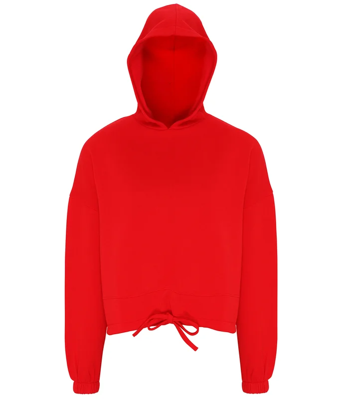 TriDri® TriDri® Women's TriDri® cropped oversize hoodie in Fire Red