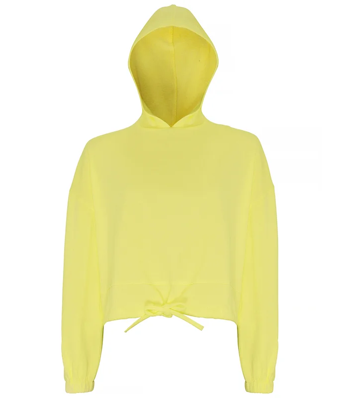 TriDri® TriDri® Women's TriDri® cropped oversize hoodie in Lemon