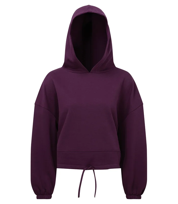 TriDri® TriDri® Women's TriDri® cropped oversize hoodie in Mulberry