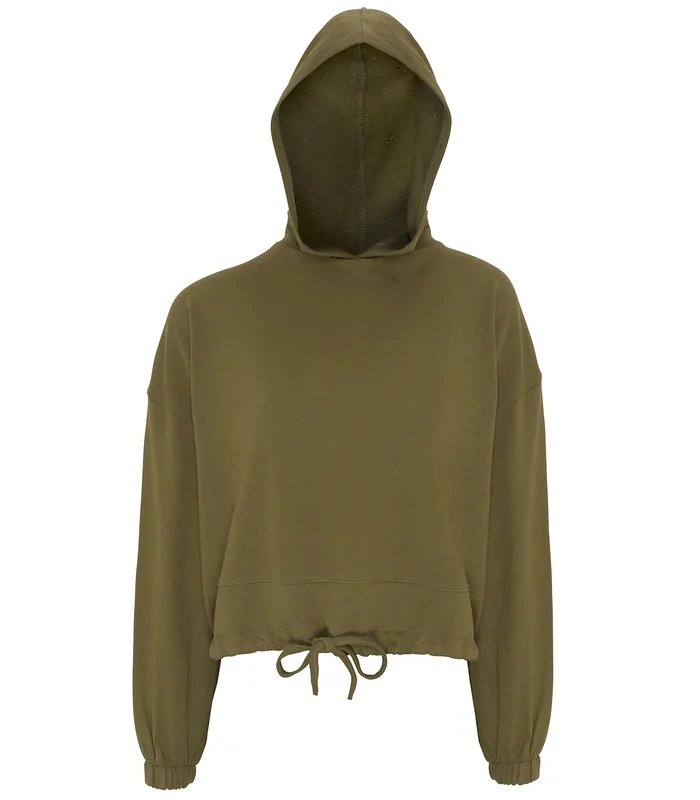 TriDri® TriDri® Women's TriDri® cropped oversize hoodie in Olive