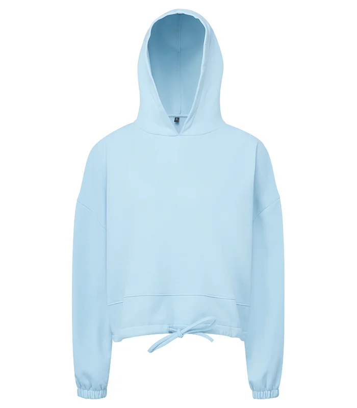 TriDri® TriDri® Women's TriDri® cropped oversize hoodie in Sky Blue