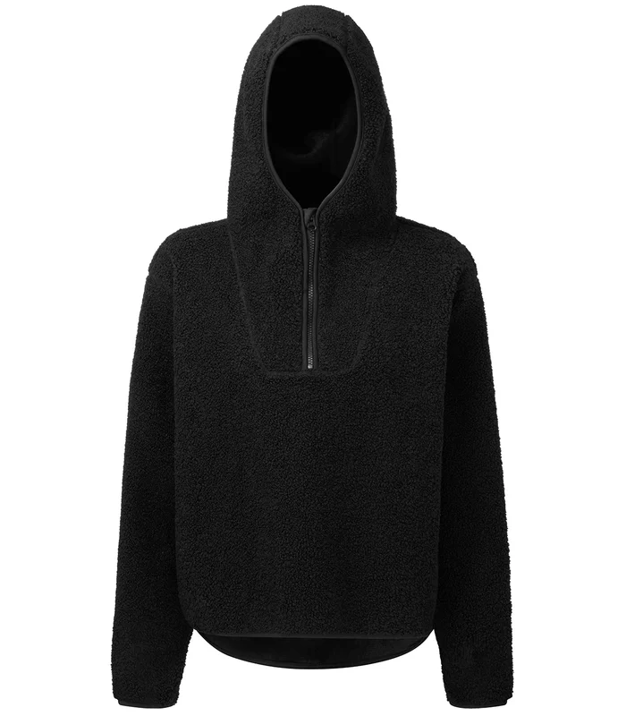 TriDri® TriDri® Women's TriDri® sherpa ¼-zip hoodie in Black