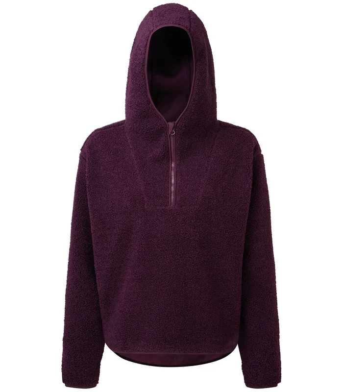 TriDri® TriDri® Women's TriDri® sherpa ¼-zip hoodie in Mulberry