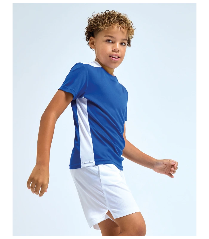 TriDri® TriDri® Kids TriDri® Contrast performance t-shirt in Black/Fire Red