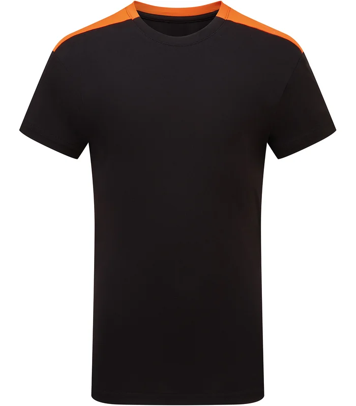 TriDri® TriDri® Kids TriDri® Contrast performance t-shirt in Black/Orange