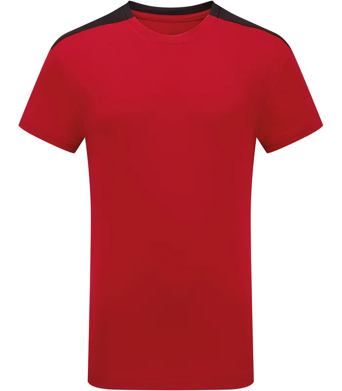 TriDri® TriDri® Kids TriDri® Contrast performance t-shirt in Fire Red/Black