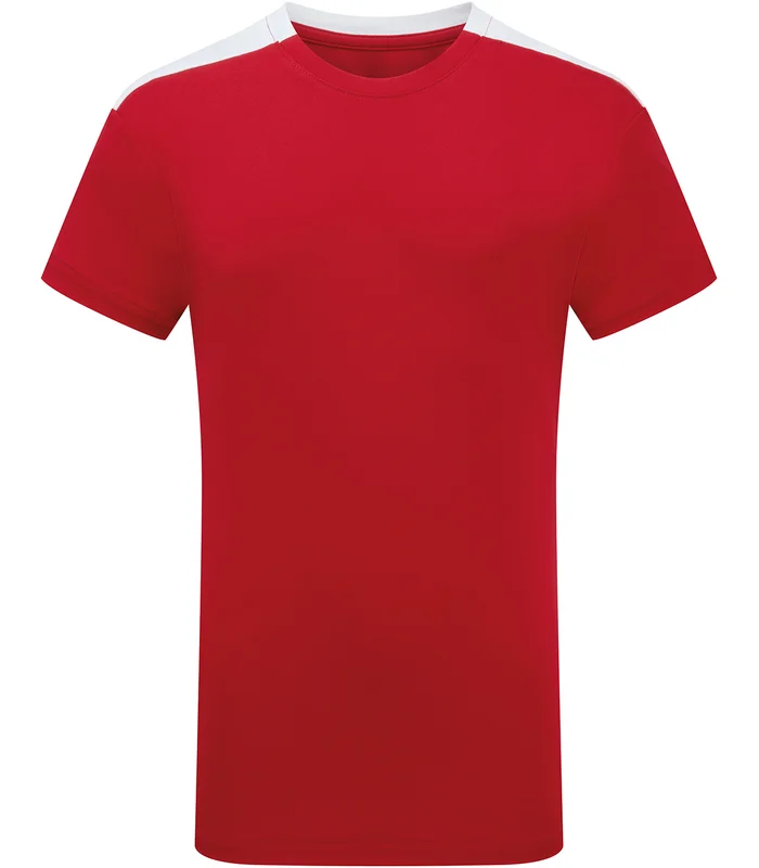 TriDri® TriDri® Kids TriDri® Contrast performance t-shirt in Fire Red/White