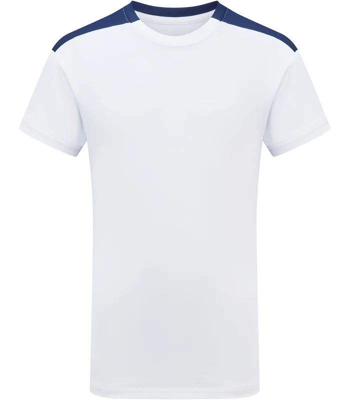 TriDri® TriDri® Kids TriDri® Contrast performance t-shirt in White/Navy