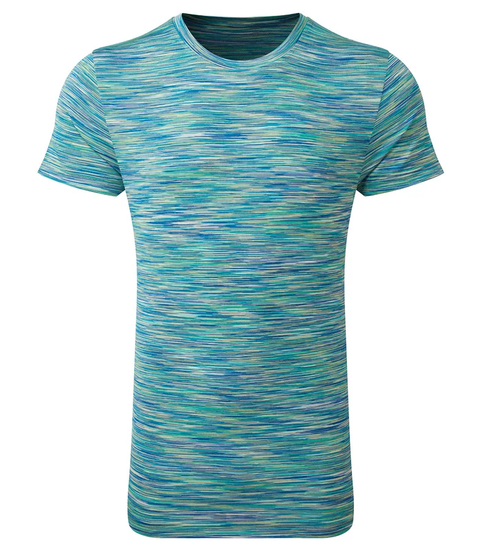 TriDri® TriDri® TriDri® space dye performance t-shirt in Green/Blue