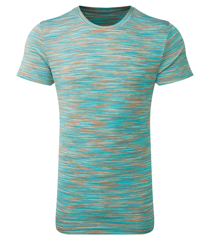 TriDri® TriDri® TriDri® space dye performance t-shirt in Orange/Mint