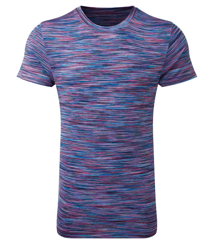 TriDri® TriDri® TriDri® space dye performance t-shirt in Pink/Blue