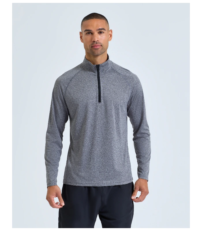 TriDri® TriDri® TriDri® long sleeve performance ¼ zip in Black/Black