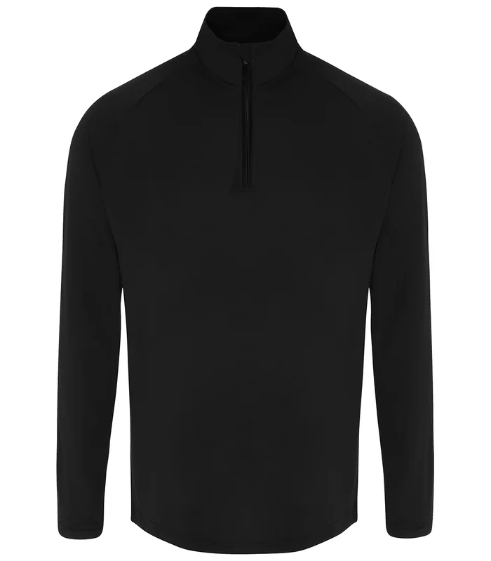 TriDri® TriDri® TriDri® long sleeve performance ¼ zip in Black/Black