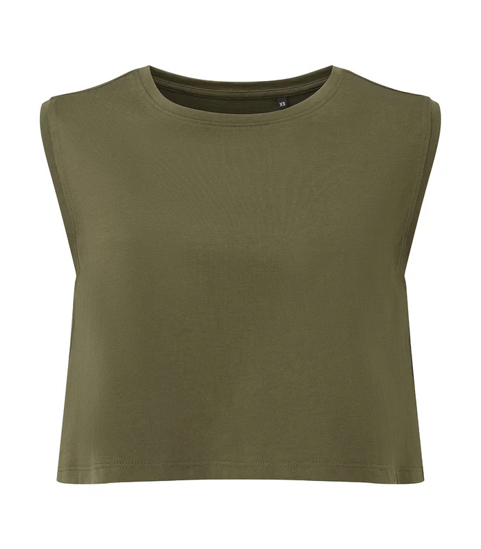 TriDri® TriDri® Womens TriDri® organic crop tank in Olive