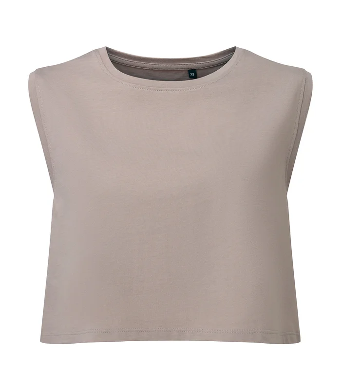 TriDri® TriDri® Womens TriDri® organic crop tank in Stone
