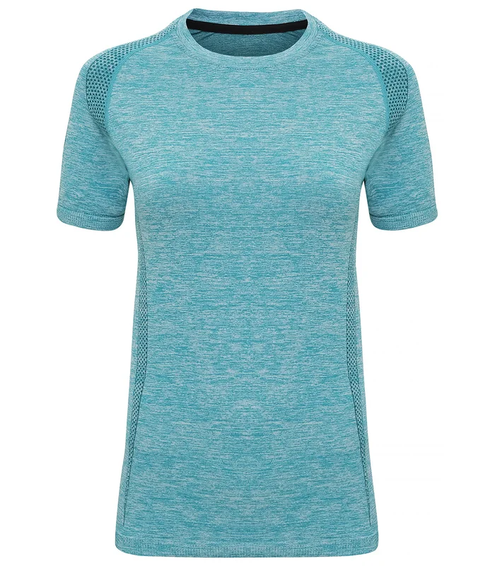 TriDri® TriDri® Women's TriDri® seamless '3D fit' multi-sport performance short sleeve top in Turquoise