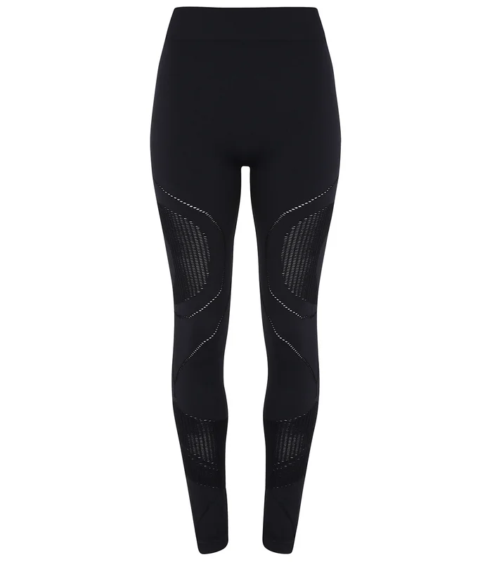 TriDri® TriDri® Women's TriDri® seamless '3D fit' multi-sport reveal leggings in Black