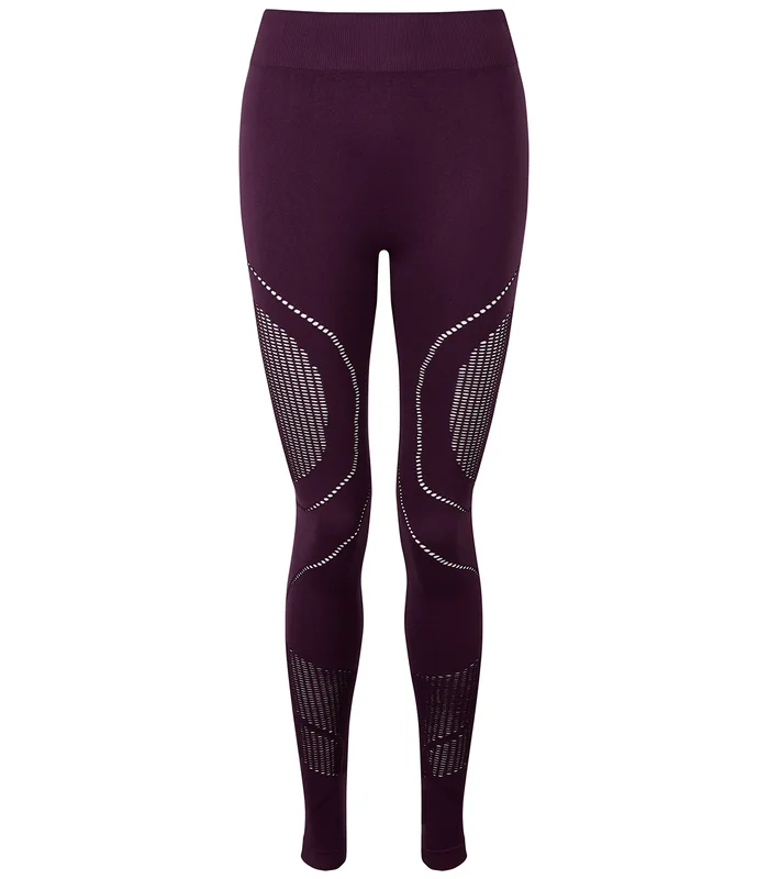 TriDri® TriDri® Women's TriDri® seamless '3D fit' multi-sport reveal leggings in Mulberry