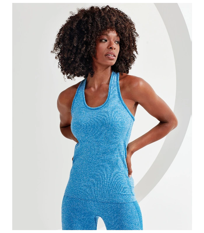TriDri® TriDri® Women's TriDri® seamless '3D fit' multi-sport sculpt vest in Black Melange