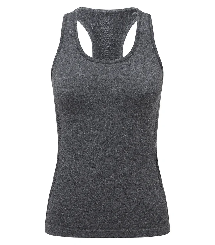 TriDri® TriDri® Women's TriDri® seamless '3D fit' multi-sport sculpt vest in Black Melange