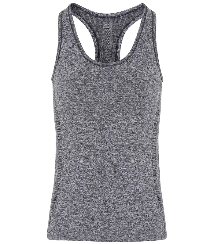 TriDri® TriDri® Women's TriDri® seamless '3D fit' multi-sport sculpt vest in Charcoal