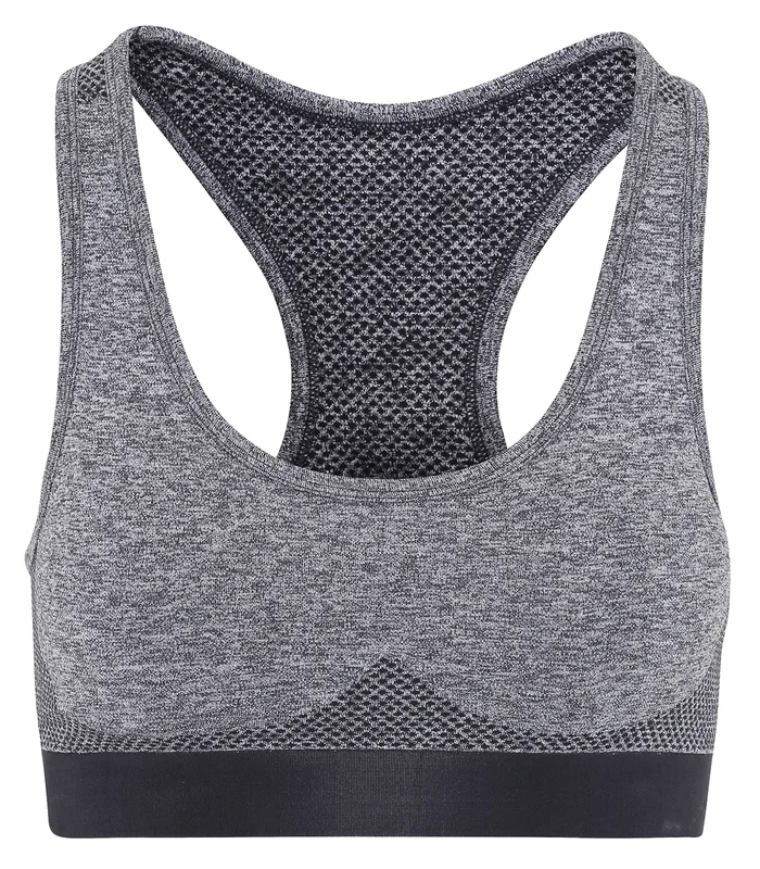 TriDri® TriDri® TriDri® seamless '3D fit' multi-sport sculpt bra in Charcoal
