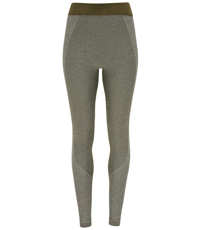 TriDri® TriDri® Women's TriDri® seamless '3D fit' multi-sport sculpt leggings in Olive